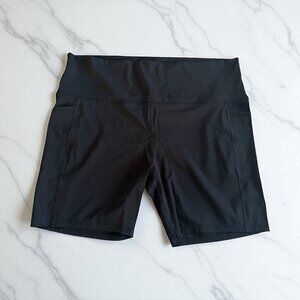 CATHERINE MALANDRINO Black Bike Workout Shorts Size 3X NEW with tags